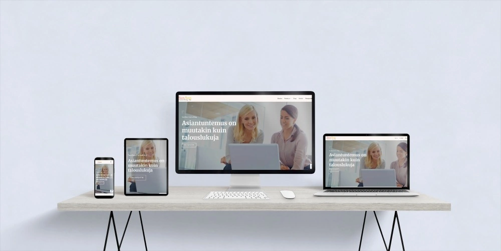 WordPress-kotisivut yritykselle talous- ja yritysneuvontaan